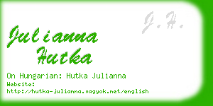 julianna hutka business card